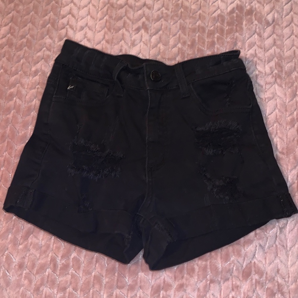 KANCAN Black Jean Shorts